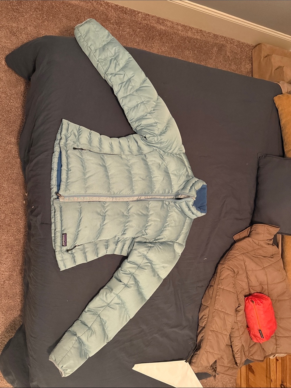 Vintage Patagonia Puff Jacket in sky blue
